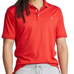 Polo Ralph Lauren Men’s RL Engine Red Shirt W/Embroidered Logo